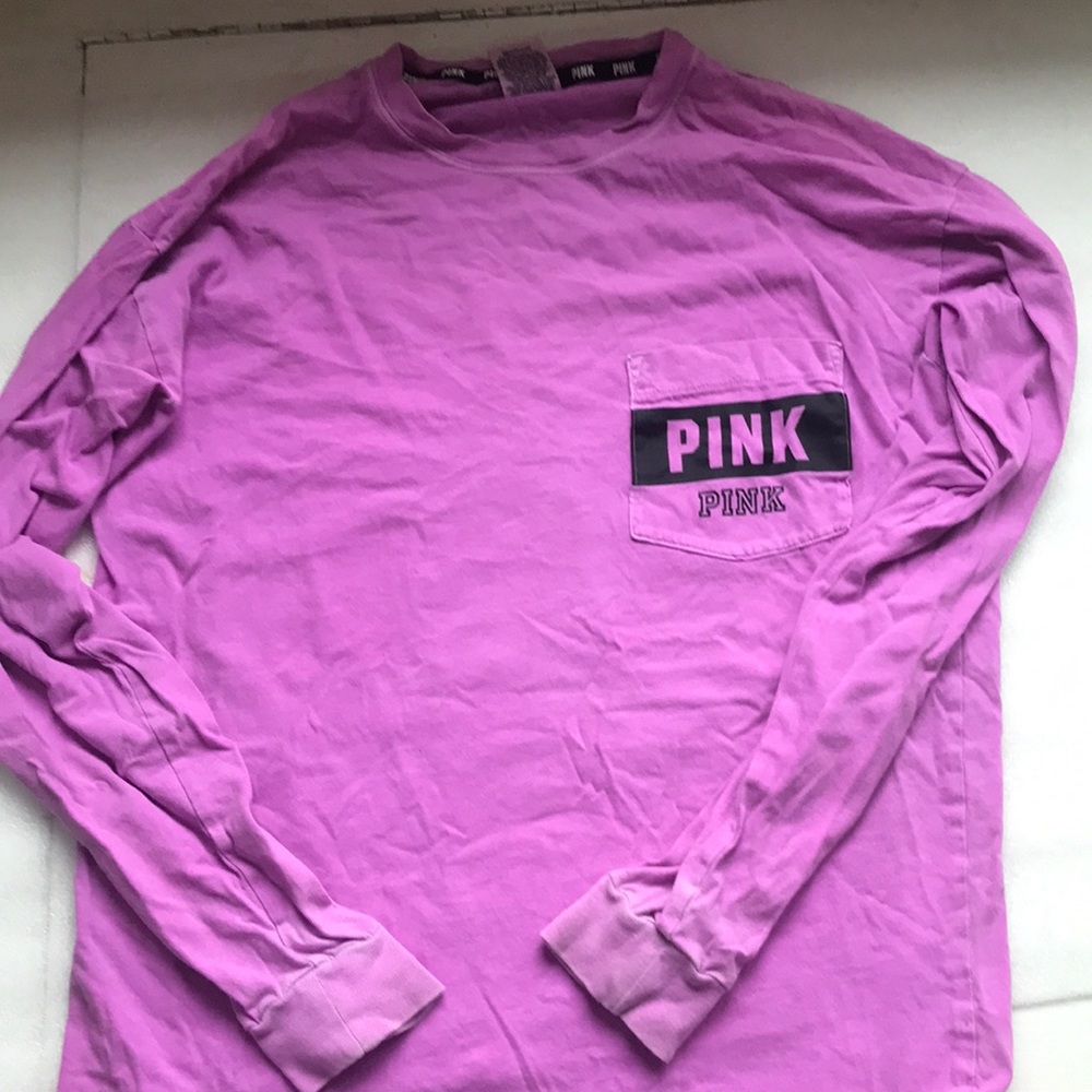 Long sleeve purple tee from pink!